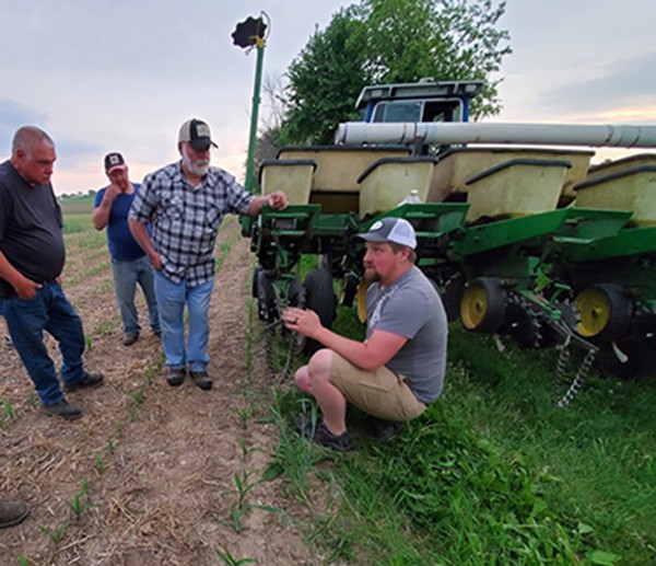 Jory Stapel commenting on corn planter